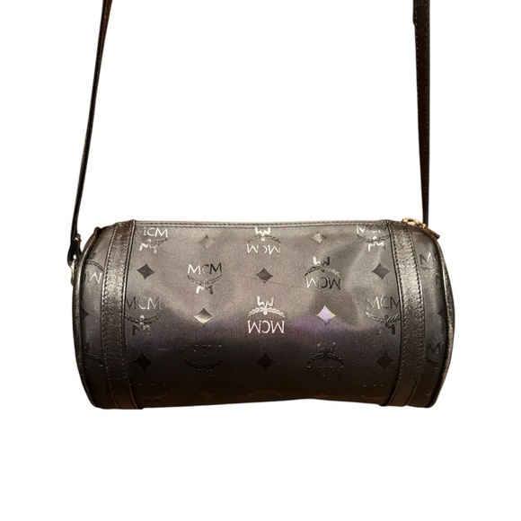 MCM Handbags - MCM Black Logo Crossbody Bag